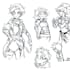 sketch any character in any way