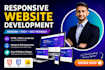 build a responsive website using HTML CSS and javascript