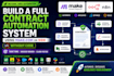 build contract portal for clients using next js, pandadoc, juro, api technical