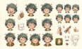 design childrens book character turnaround and expression sheets