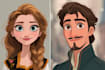 create whimsical fairytale wedding couple art