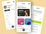 design a modern and clean mobile app UI in figma