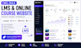 build lms educational website online course website education, elearning website