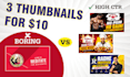 design viral youtube thumbnail that gets clicks in 24hrs