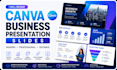 design canva business presentation slides, canva business presentation design