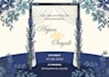 create elegant wedding invitation and save the date canva template