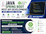 develop java spring boot rest API with mysql and jwt authentication