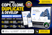 do web develp and copy clone website any business web