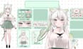 design live2d vtuber model, 2d live2d vtuber rigging  live2d model anime