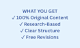 write well researched informational blogs and articles