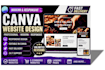 create a modern canva website design