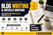 write motivational and inspirational articles for blog