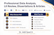 provide expert data analysis, statistical consulting, and academic writing