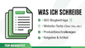 write SEO optimized german blog posts and articles