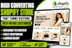 design a high converting shopify store that turns visitors into paying customers