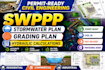 design swppp stomwater drainage plan grading plan hydraulic calculation
