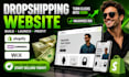 build a professional dropshipping website for shopify wix wordpress