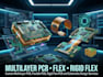design custom multilayer pcb, flexible pcb, rigid flex pcb and schematic design