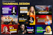 design amazing youtube thumbnail design