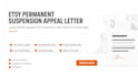 write etsy permanent suspension appeal letter professionally