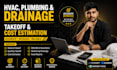do hvac plumbing material takeoff construction cost estimation quantity surveyor