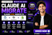 claude ai migrate claude html website to wordpress squarespace claude to shopify