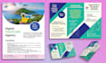 design bifold trifold brochure and flyer