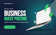 publish high authority guest posts for SEO backlinks