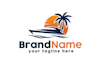 create a sleek and modern boat logo design