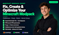 fix minecraft modpack crashes optimize create forge fabric server setup