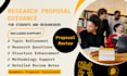 improve academic proposal in psychology, nursing, medicine research proposal