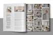 design a bespoke coffee table book with elegant typography and layout
