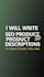 write  SEO amazon shopify product descriptions