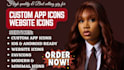 design custom app icons ios icon android apps icon design
