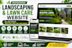 design a lawn care website, landscaping website, lawn service website