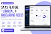 create saas feature tutorial and onboarding videos