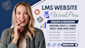 build lms website educational website elearning website wordpress lms website