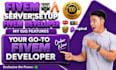 modify or create a fivem server and be your fivem developer for qb, esx, qbox