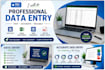 do accurate data entry, copy paste, PDF to excel and word