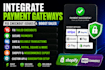 integrate stripe, paypal, square, klarna, apple pay for shopify and woocommerce