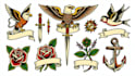 do traditional old school tattoo design