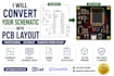 convert your schematic into pcb layout