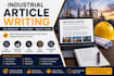 write professional industry articles and SEO blog posts