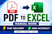 convert PDF to excel