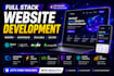 a custom react node js full stack web app or website