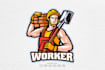 create a professional contractor and construction logo