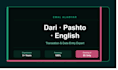 translate dari, pashto, and english and data entry