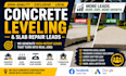 generate concrete leveling, slab repair, mudjacking and slab lifting leads