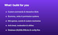 develop a custom minecraft plugin for your server