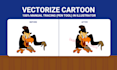 vectorize image or cartoon